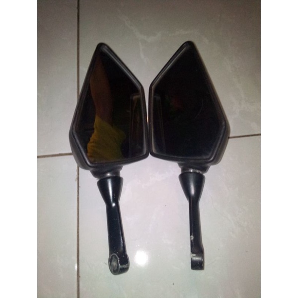 sepasang spion kanan kiri Kawasaki ninja 250 karbu ORI