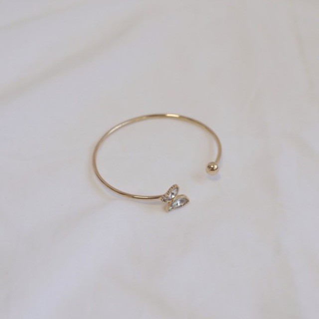 Ark.co - Grazia ; Starlight crystal Bangle gelang tangan butterfly star bintang adjustable