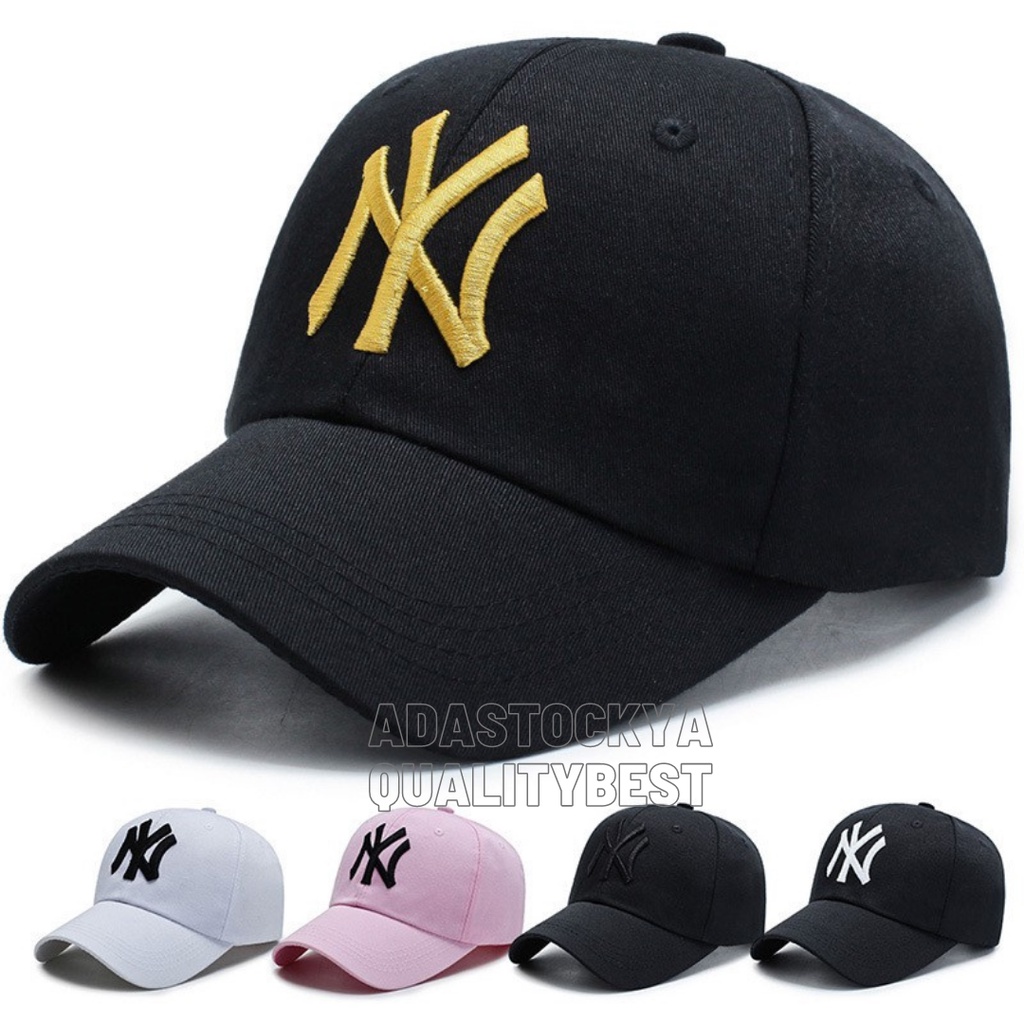 COD PROMO !!! Topi Pria Distro Ori Keren 2021 Logo NY TERLARIS Termurah bisa COD