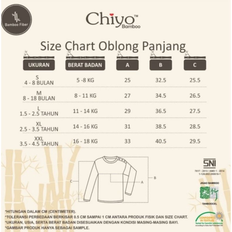 Stelan Anak Oblong panjang dan celana panjang Chiyo