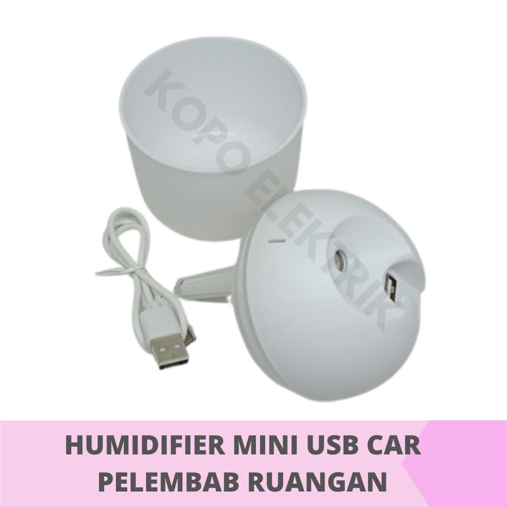 HUMIDIFIER MINI USB CAR HUMIDIFIER USB MINI PELEMBAB RUANGAN LED RGB