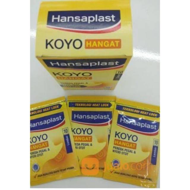 

Hansaplast koyo hangat reseable box 10s (10 amplop)