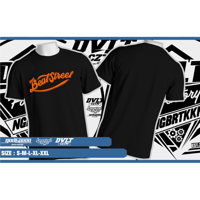 Kaos/T-shirt All New Honda Beat Street Logo -MD Cloth