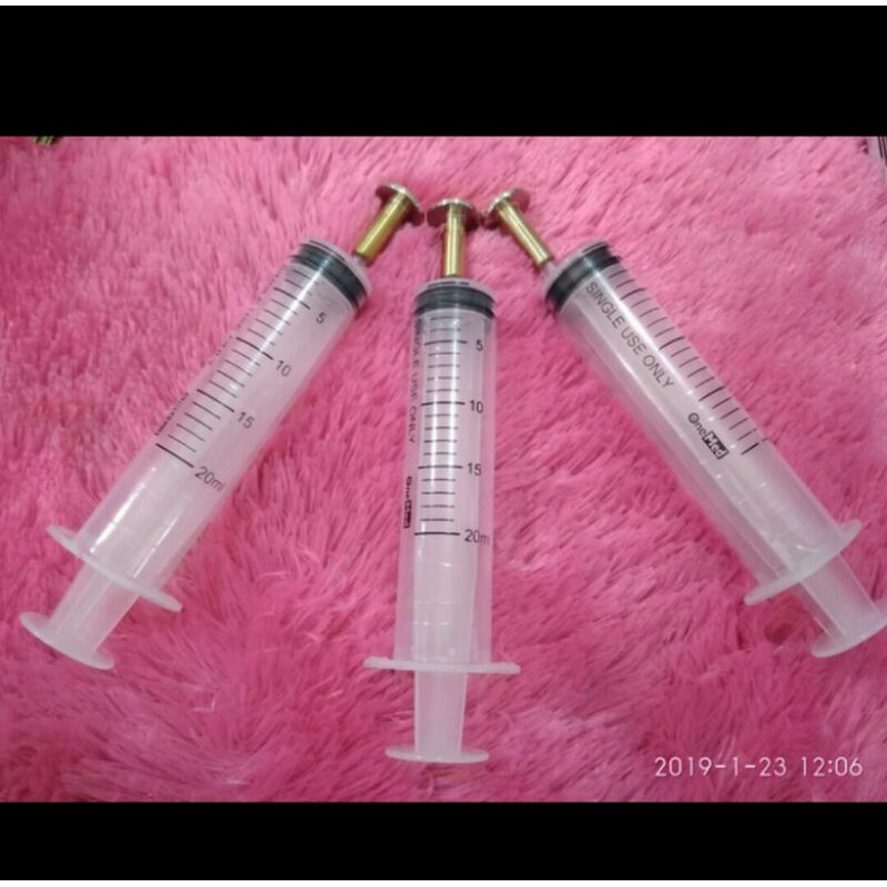 Suntikan injek/suntikan untuk botol parfum press 20 ml