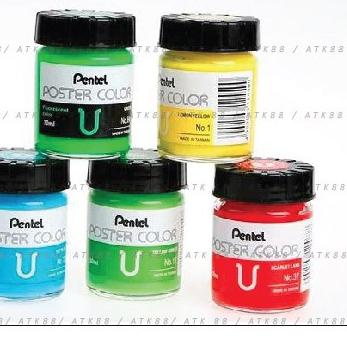 

[COD] PENTEL Cat Poster Colour 30ml ( Warna Umum)