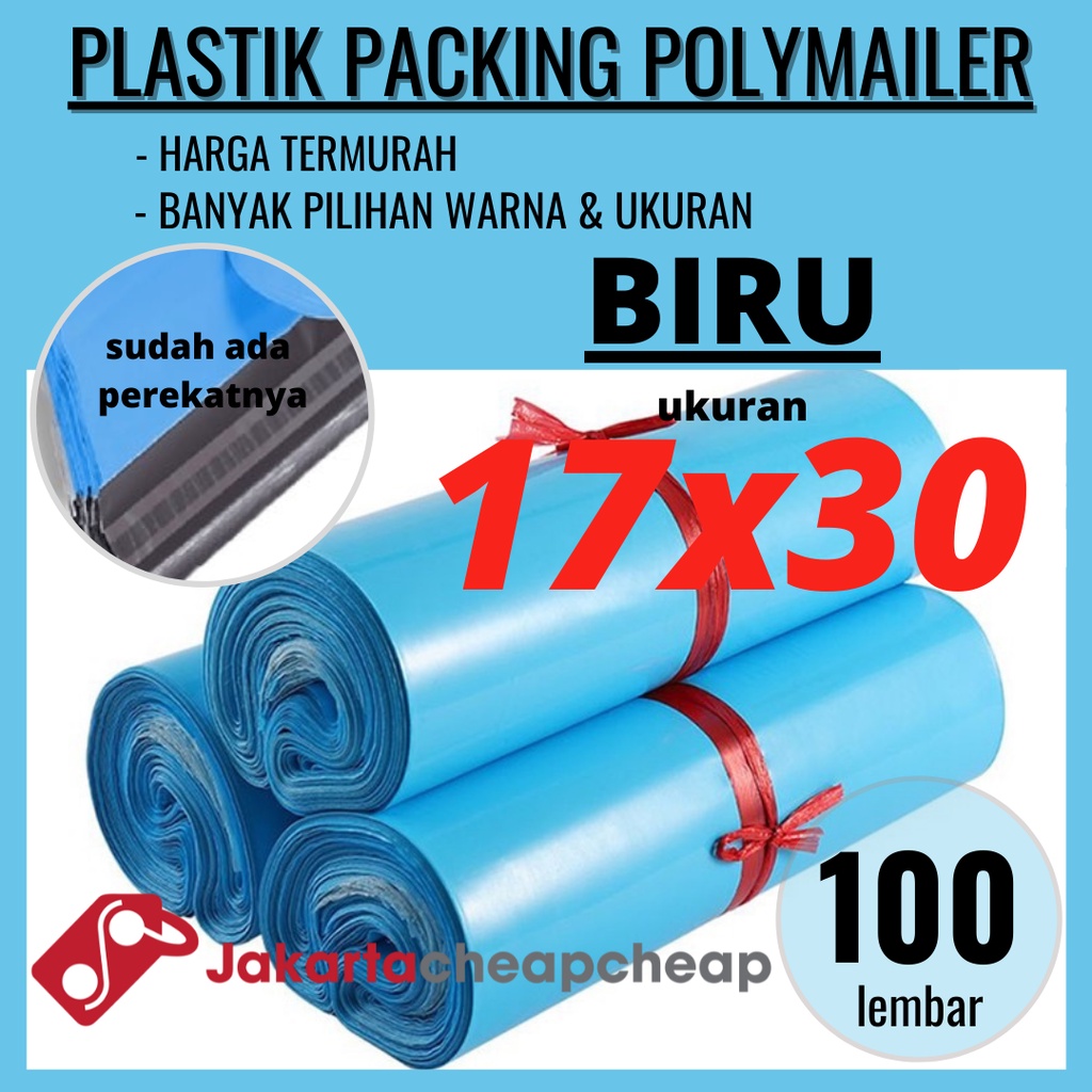 Plastik Packing Polymailer 17x30 Putih Amplop Packing Online Termurah