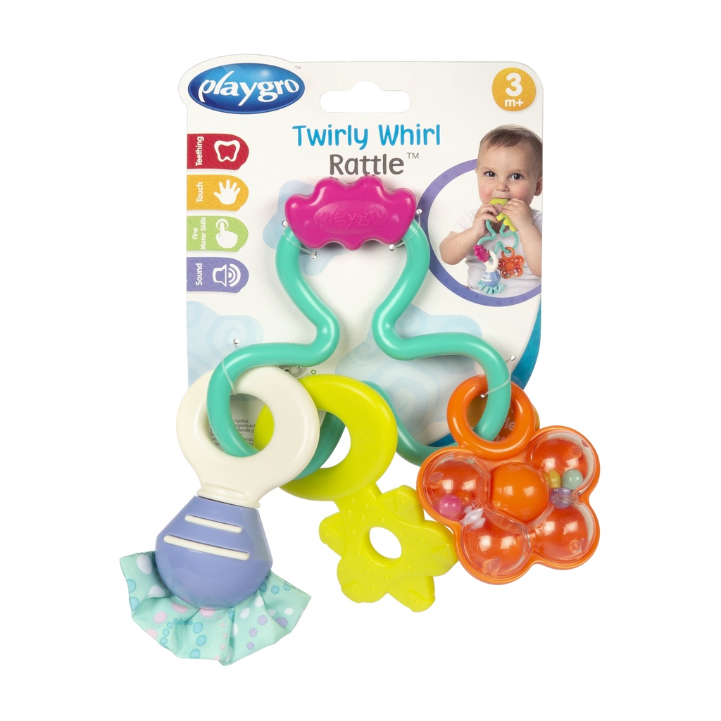 Playgro Twirly Whirly Rattle - Mainan Bayi