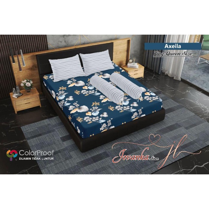 Sprei Sprei Jovanka King 180x200 BY FATA, pilhan motif - Axeila(L9H3) Sprei Bonita BISA COD Sprei Se