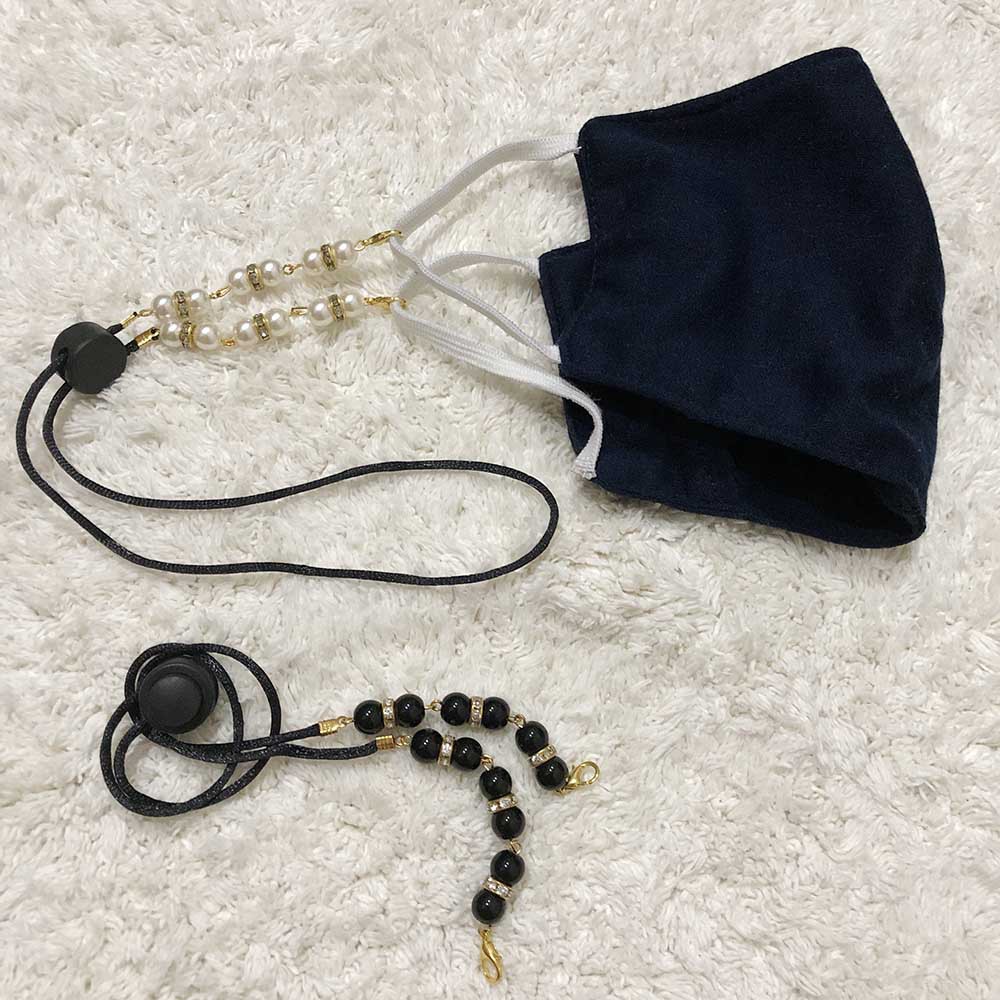 Strap masker kalung gantungan konektor holder gantungan pengait hijab tali mask Chain 2in1 Murah