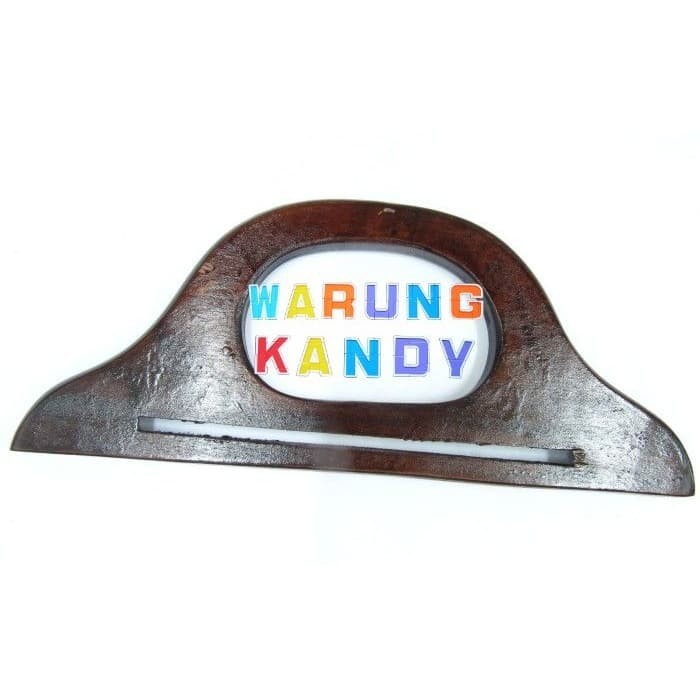 Behel Tas Kayu Hanger 20Cm Coklat tua