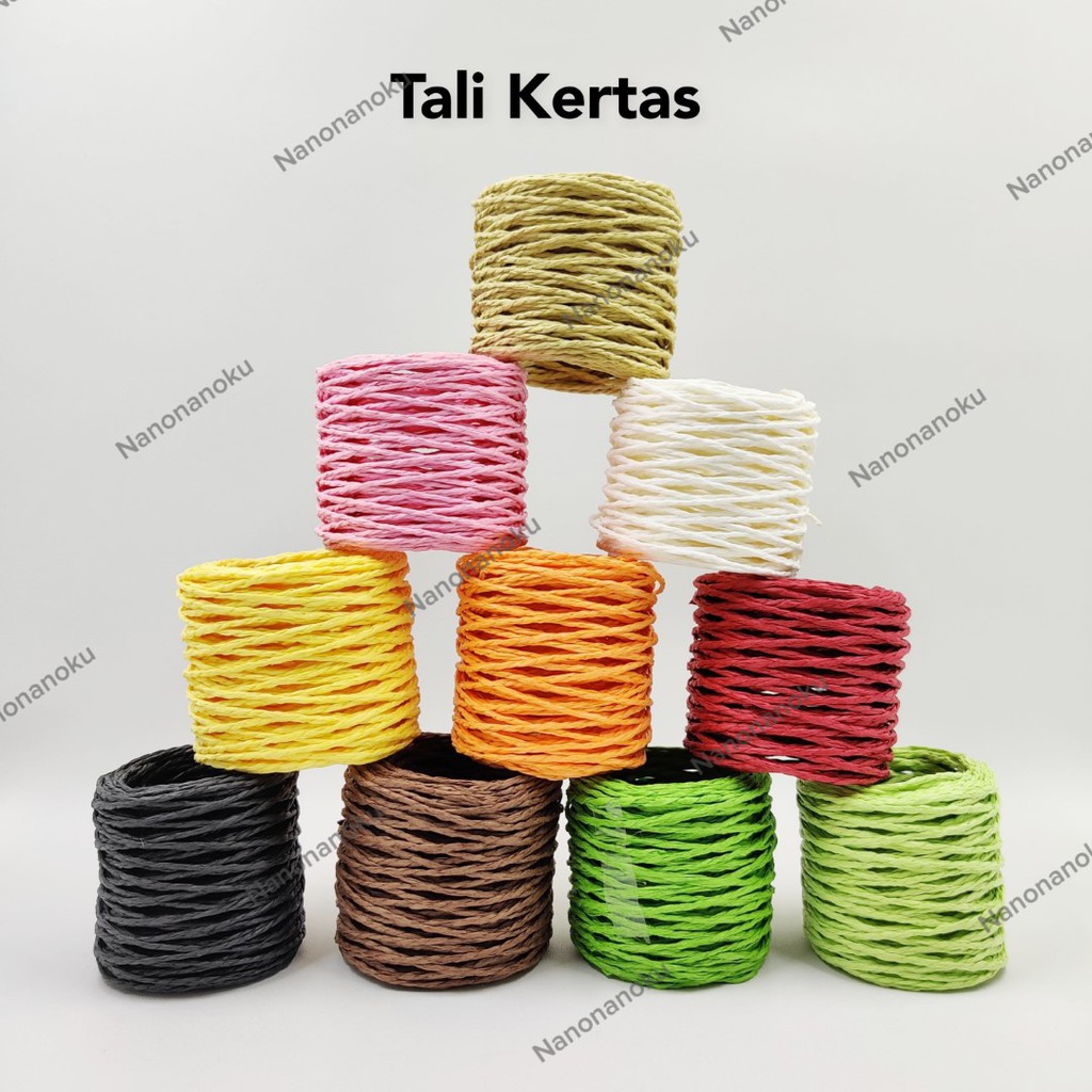 

Tali Kertas Polos Gulungan Kecil Warna Craft Souvenir Kerajinan