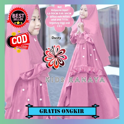Gamis Anak Anak Perempuan Murah Terbaru Kekinian 2022 | Baju Muslim Anak Perempuan 4 5 6 Tahun | Dre