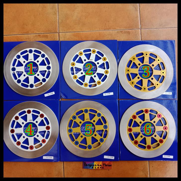 PIRINGAN CAKRAM DEPAN NISSIN 220MM MIO-NOUVO-BEAT-VARIO-SCOOPY-DLL