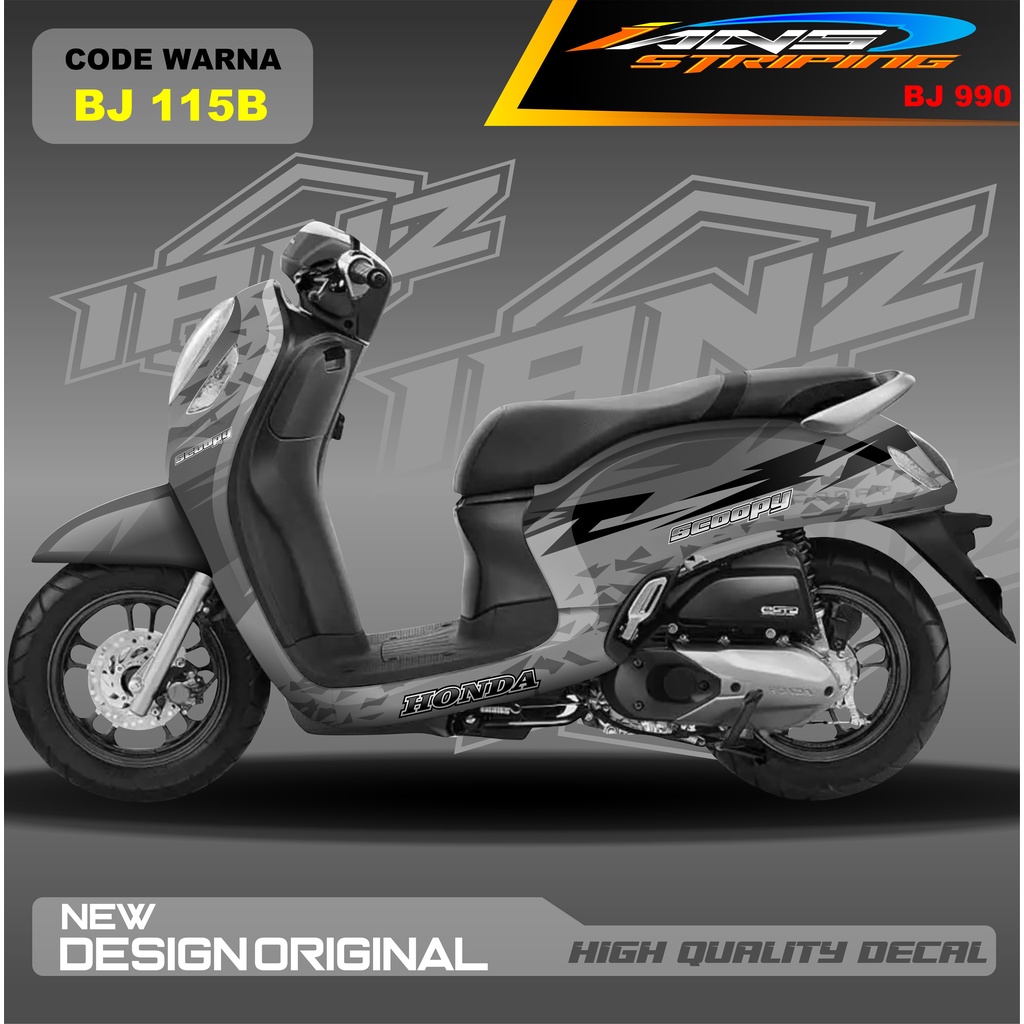 STIKER DECAL SCOOPY FULL BODY / STICKER VARIASI SCOOPY MODEL TERBARU / STICKER ALL SCOOPY