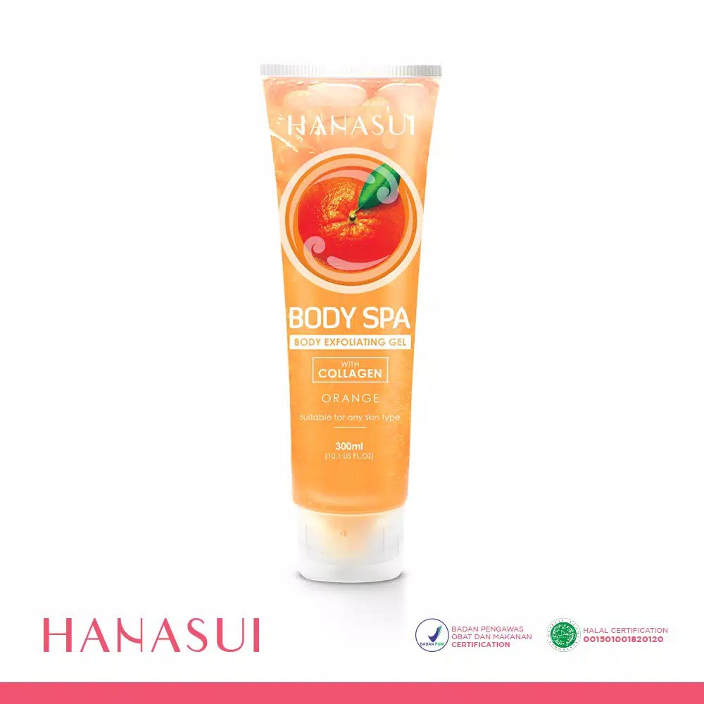 Qeila - HANASUI BODY SPA EXFOLIATING GEL WITH COLLAGEN 300 ML GEL PERONTOK DAKI