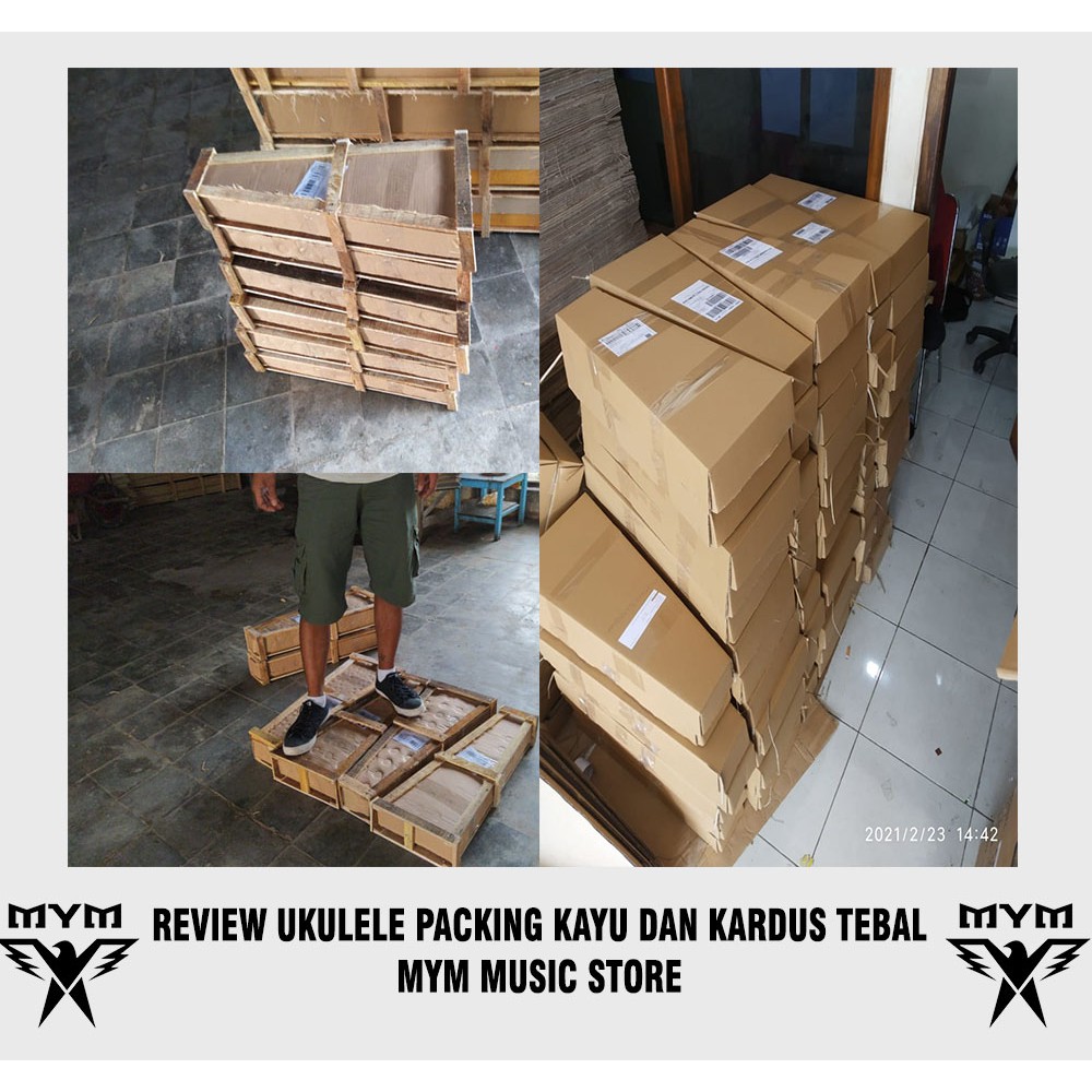 Gitar akustik elektrik 7545R model MymPro Free Packing Kayu Garansi