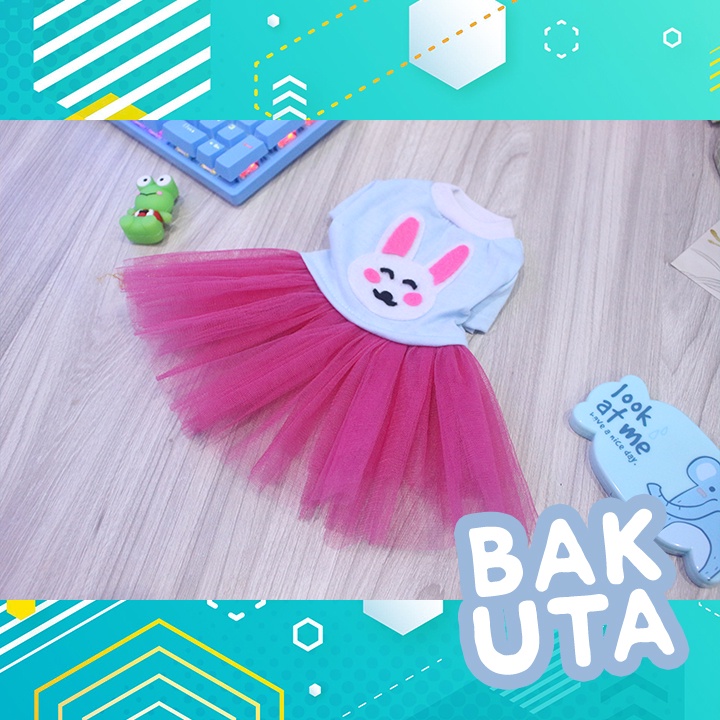 Dress tutu kelinci biru terbaru baju kucing dan anjing / baju kucing murah size S-XL