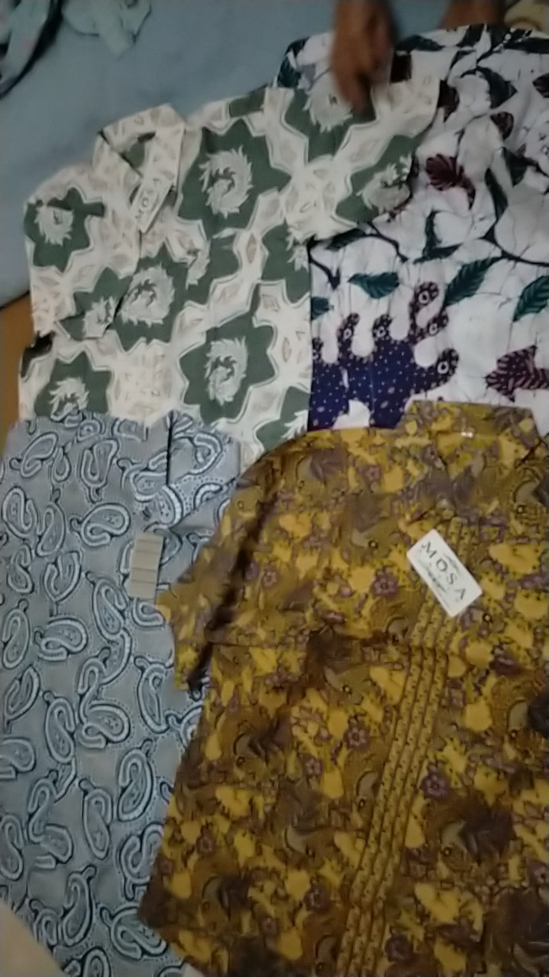 Atasan Kemeja Batik Mosa Hem Pria, Motif Mega Mendung Batik Pekalongan -hem