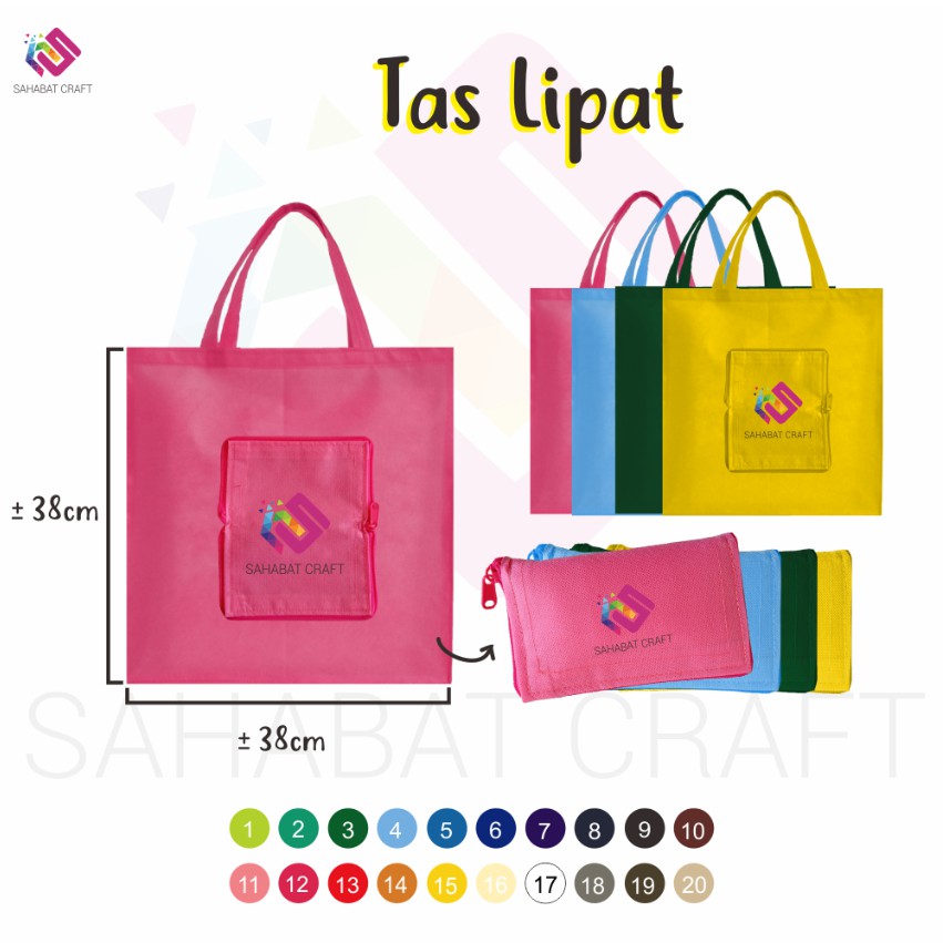 

TAS LIPAT PRODUSEN LANGSUNG GOODIE BAG BAHAN SPUNBOND KANVAS BLACU (PRE-ORDER)