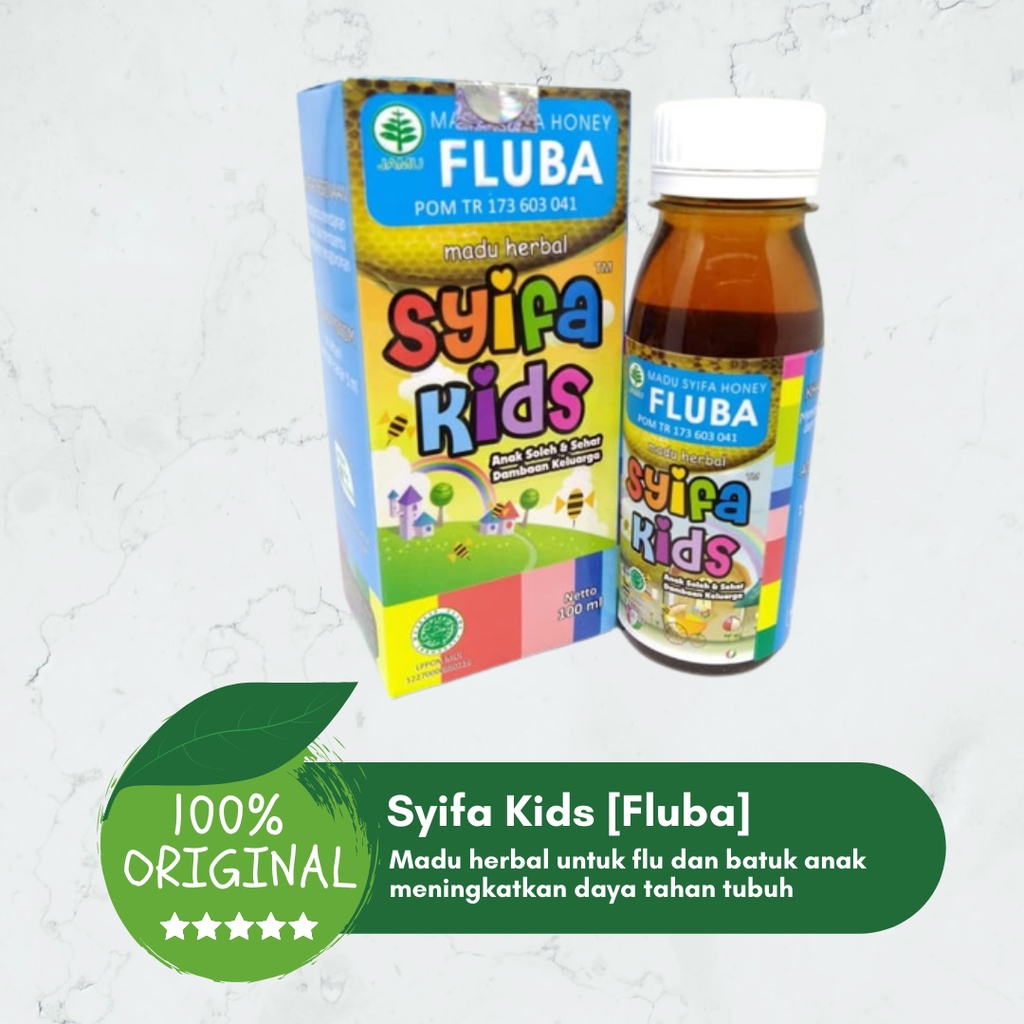 

ORIGINAL Syifa Kids Fluba Sirup Herbal Flu & Batuk Anak