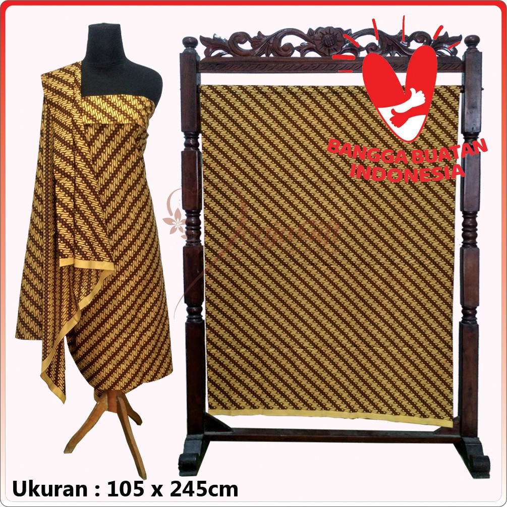 Kain Batik Sogan Motif Parang Klithik