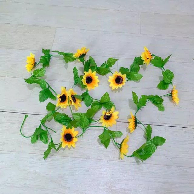 NM357 bunga rambat dekorasi rungan bunga artifisial bunga palsu-Matahari