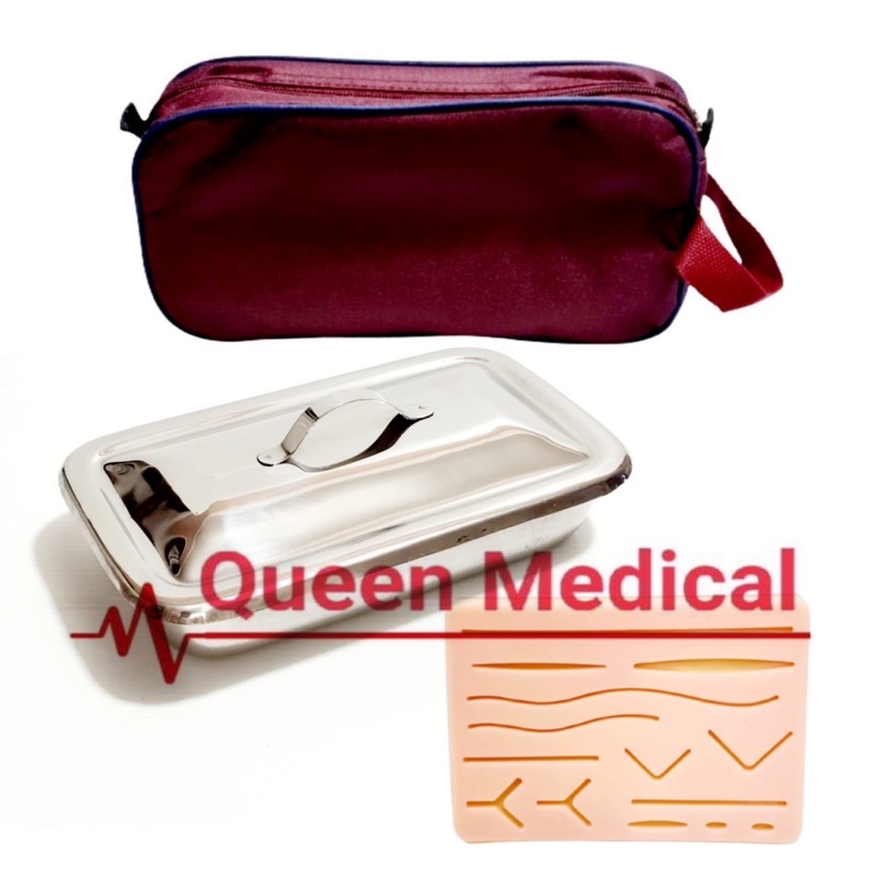 Hecting Set + Suture Pad untuk Belajar Jahit Luka