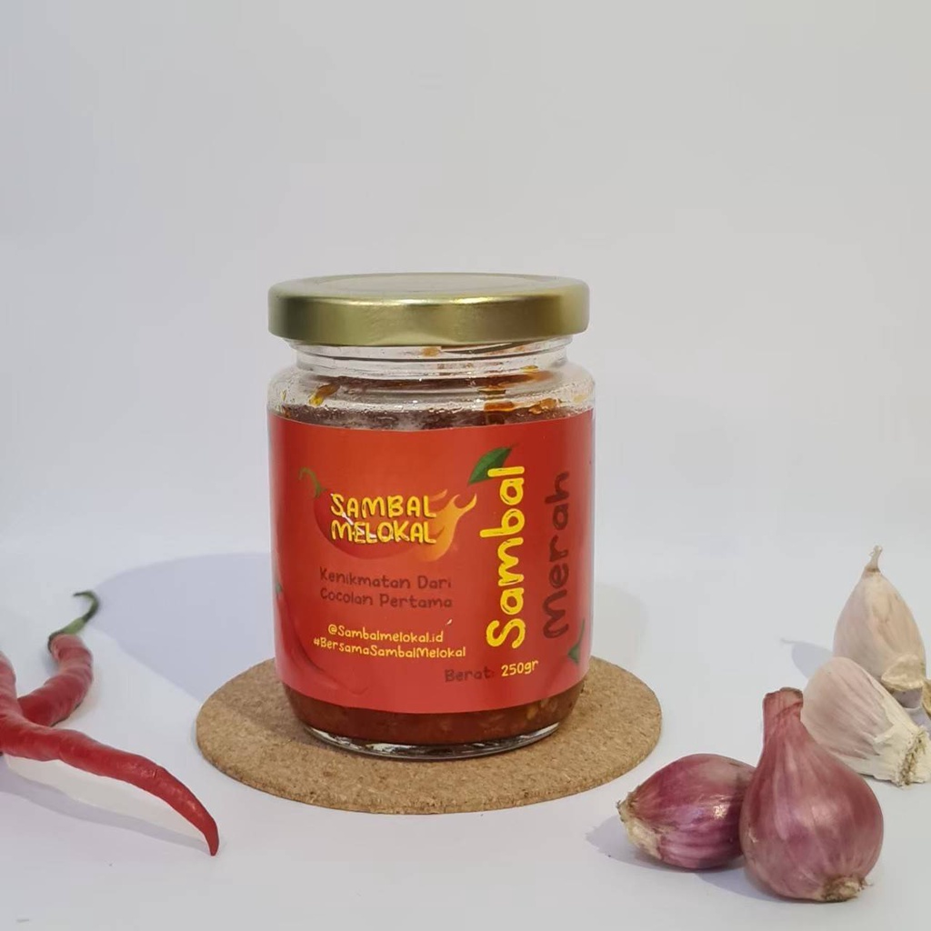 

SAMBAL MERAH - 150gr - Sambal Melokal