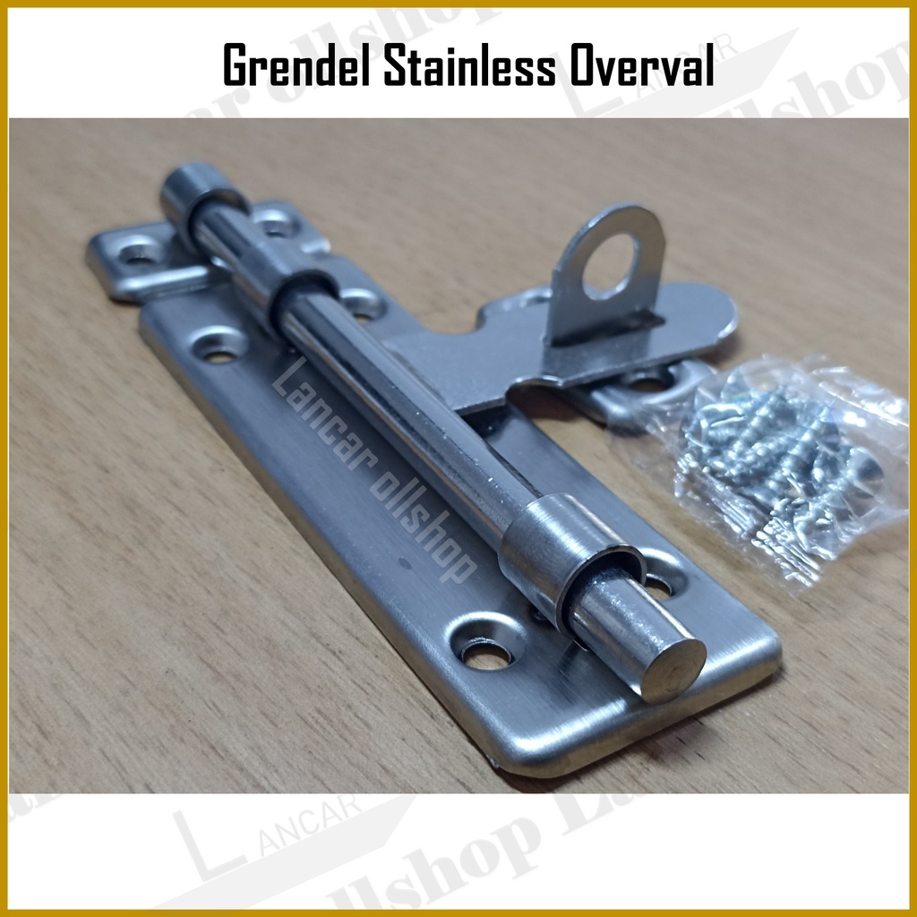 Grendel pintu stainless / grendel jendela / Slot Pintu / Slot Jendela 2 / 3 / 4 inch 6inch Grendel Overval Tebal Stainless Steel