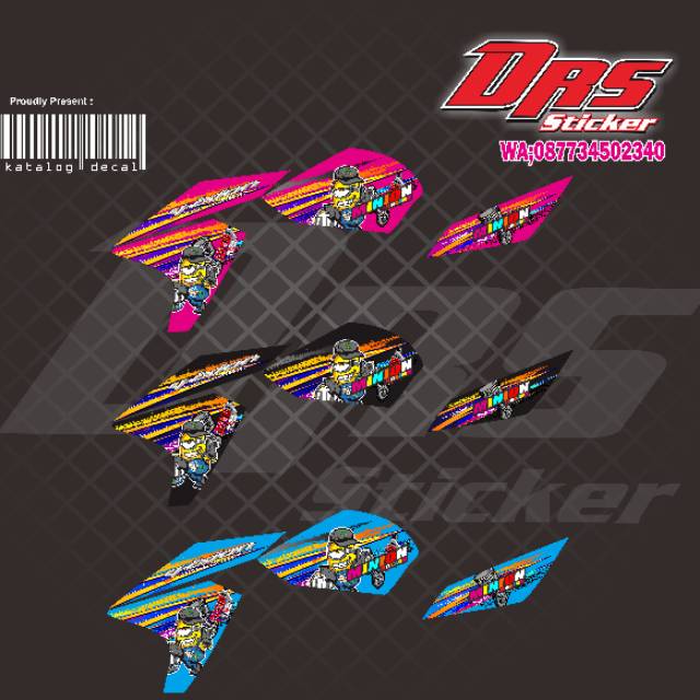 Lis striping variasi motor yamaha Vixion