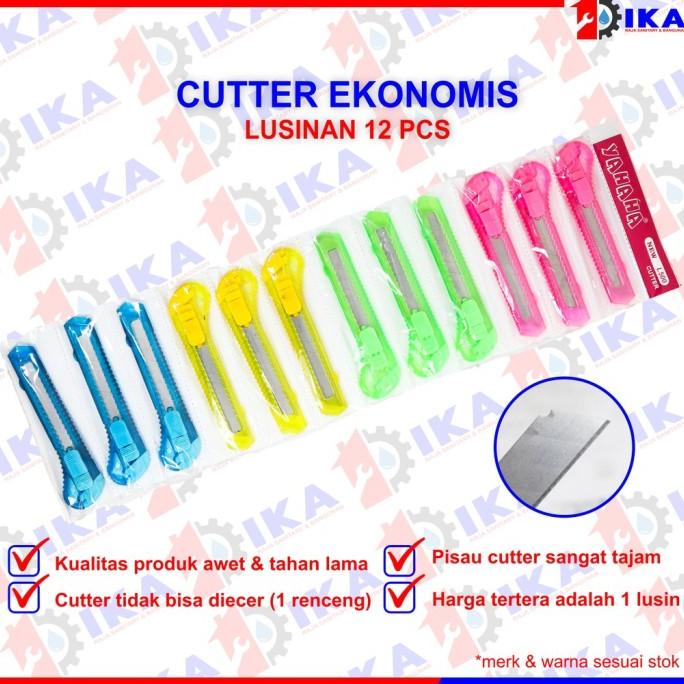 

BUKU & ALAT TULIS PERLENGKAPAN SEKOLAH & KANTOR CUTTER RENCENG PISAU