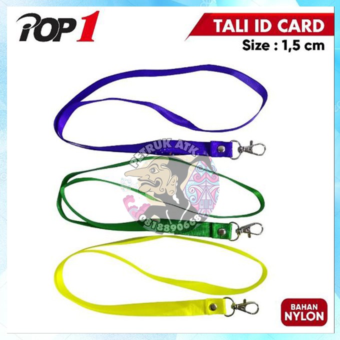 

TALI NAME TAG KAIL VARIAN LEBAR 1.5 CM TALI ID CARD / TALI NILON TEBAL POP1*