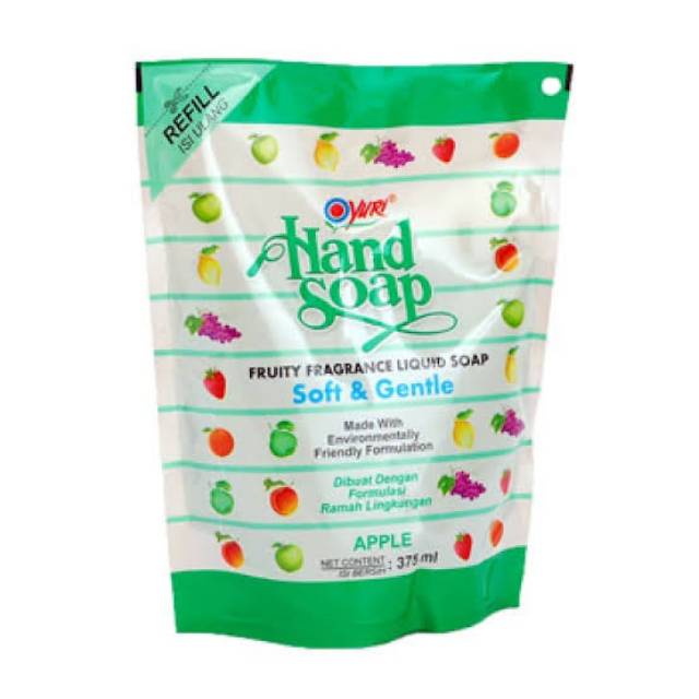 YURI Hand Soap Pouch Apple 375ml