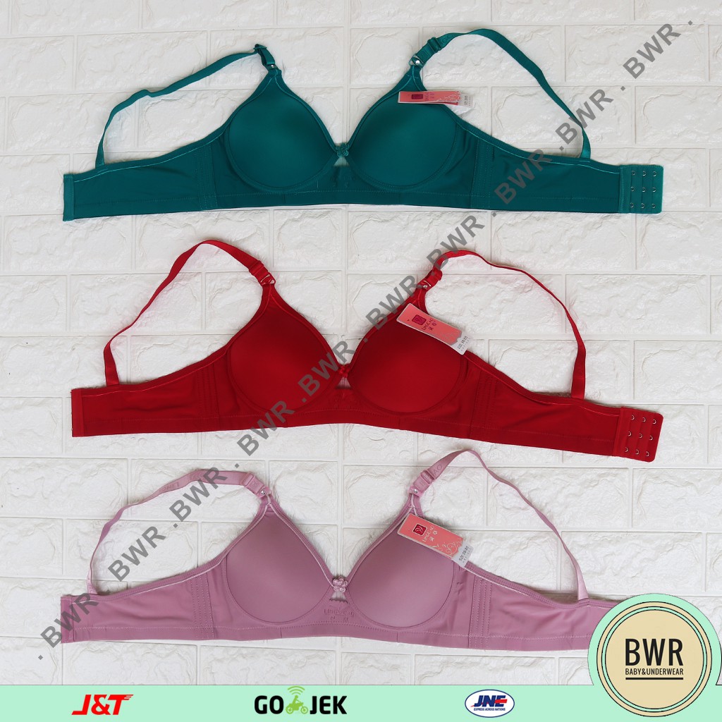 Bh LINGCAO B5 Original / Bra Push Up Bh Busa Tanpa Kawat Lingcao - Bwr