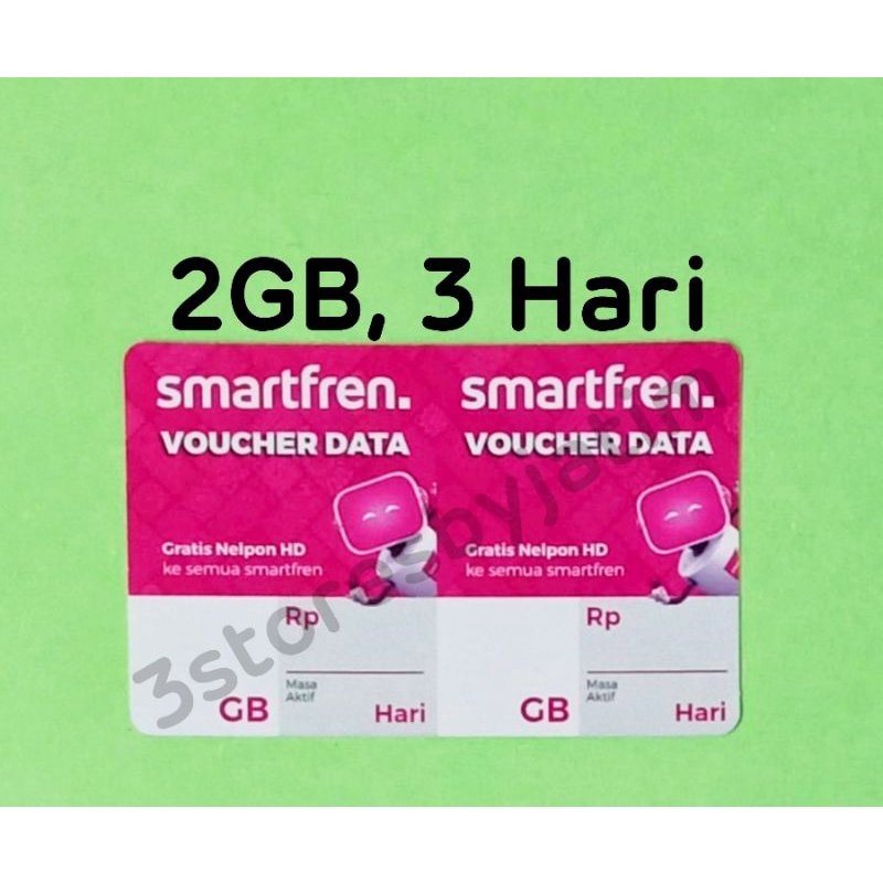 Voucher Kuota Data Smartfren 2GB, 3 Hari