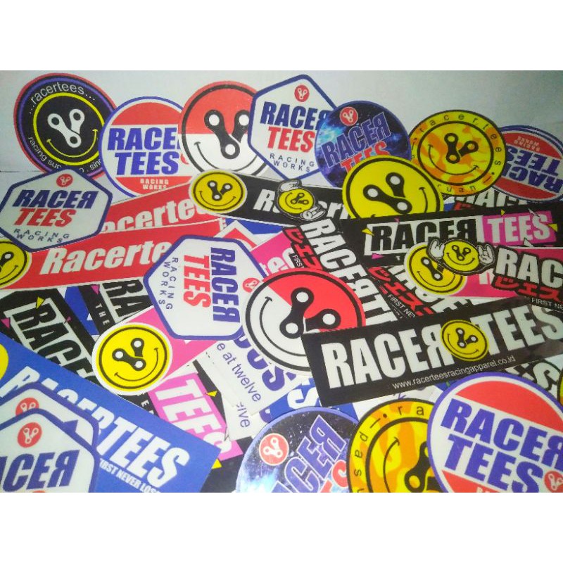 

STIKER PACK 'RACERTEES' - (isi 20pcs, pilihan mix/campur)