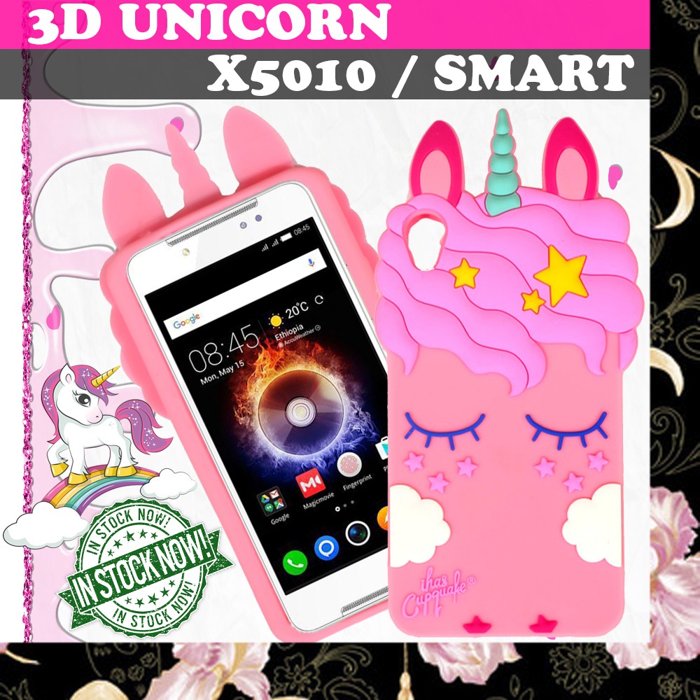 3D Cartoon Unicorn Case Infinix Smart X5010 Softcase 4D Infinix X5010 Smart Silicone 3D Unicorn Case