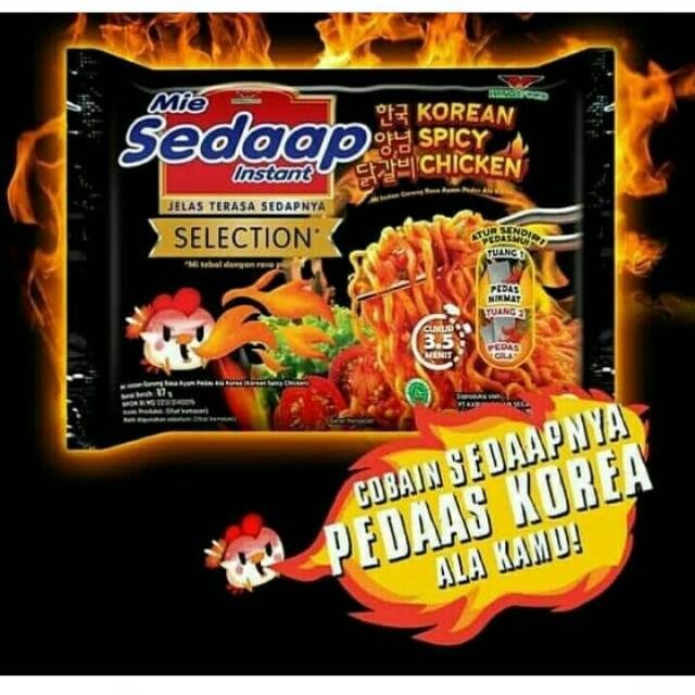 

mie sedaap korean spicy chicken ./ mie varian baru