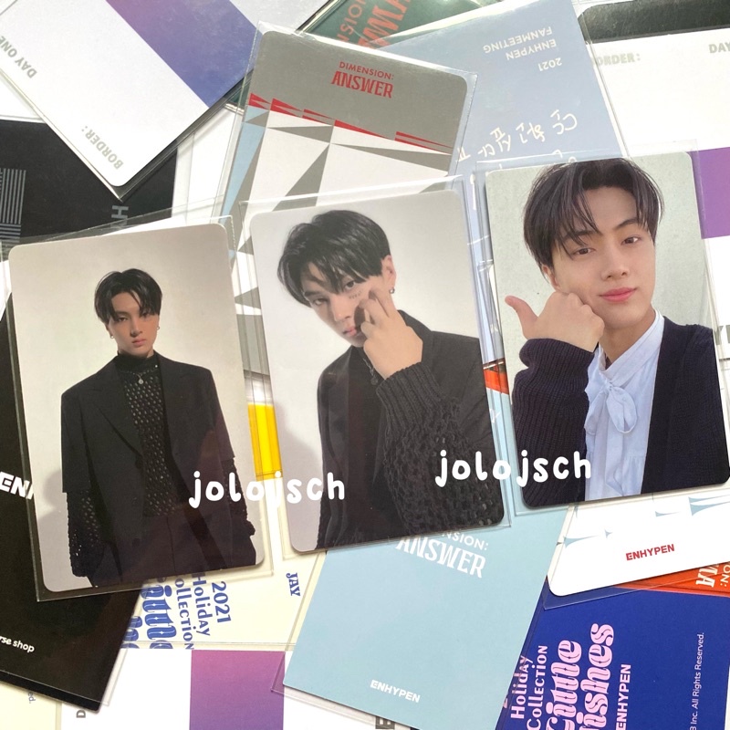 ENHYPEN JAY PHOTOCARD PC DILEMMA ANSWER D:A LD LUCKY DRAW POB BENEFIT UMS WEVERSE M2U