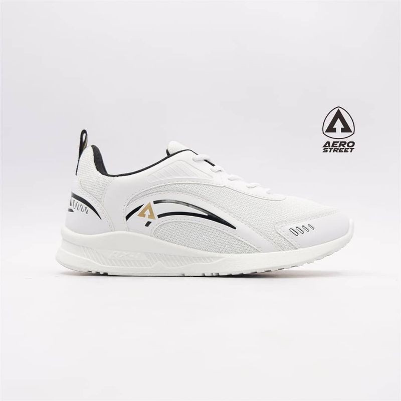 Aerostreet Leopard Putih 39-42 - Sepatu Sneakers Casual Sport Sekolah Pria
