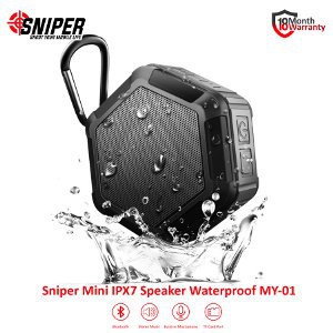 Sniper Mini Bluetooth Waterproof Speaker MY 01   Black  Limited