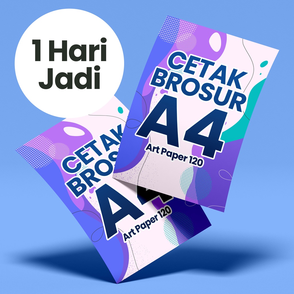 Jual Cetak Brosur A4 2 Sisi Art Paper 120 Shopee Indonesia