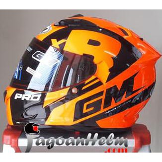 GM Helm Race Pro ZR650 Dark Single Visor Motif RacePRO
