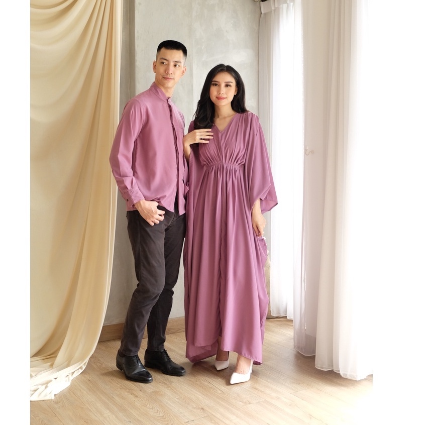 Rania Kaftan Dress Pakaian Lebaran Idul Fitri - (Hanya Dress) Available Couple