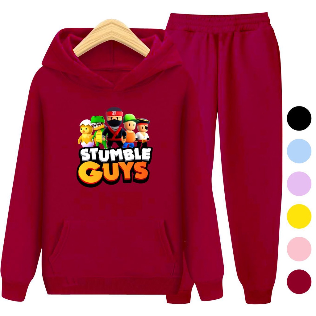 Setelan Sweater Anak + Celana STUMBLE GUYS 05 / Set Sweater Hoodie Anak Laki - Laki Perempuan Kekinian Viral Terbaru