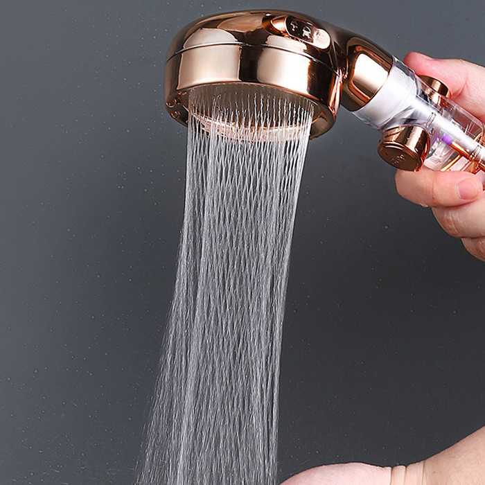 Kepala Shower Mandi Transparent Handheld Shower Perlengkapan Kamar Mandi Sower Unik Minimalis Stainless Steel