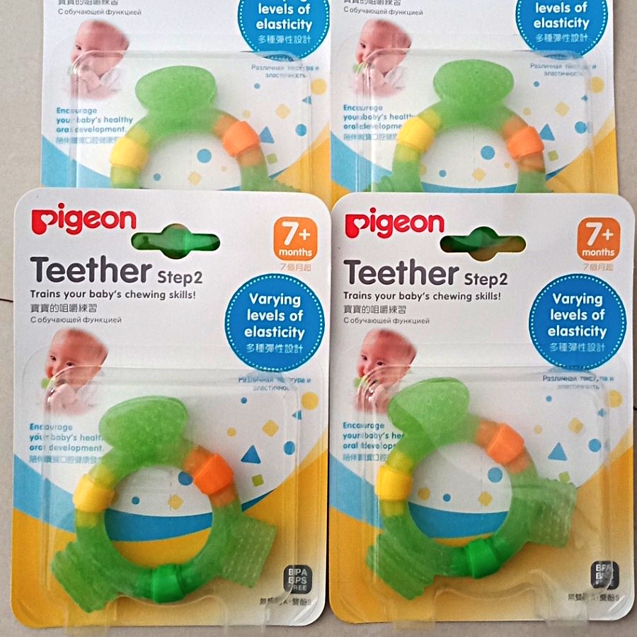 Pigeon Teether step 2 Baby Teether Mainan Gigi Bayi 7+ Months