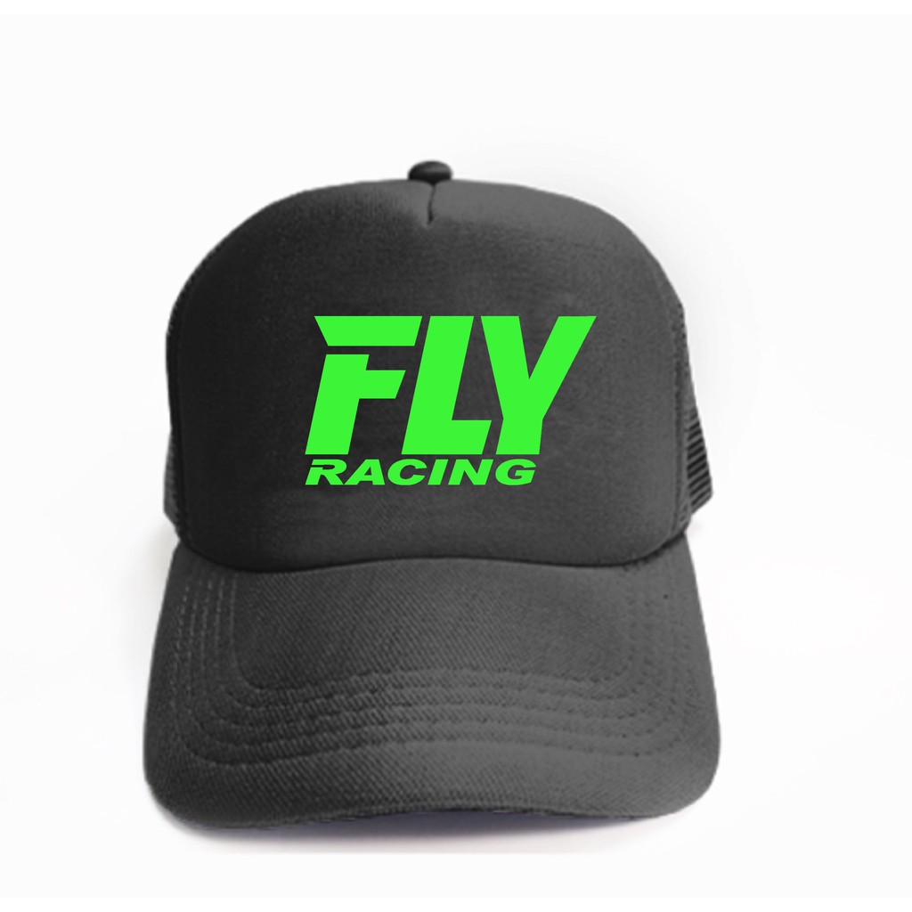 Topi Hitam List Hijau Stabilo