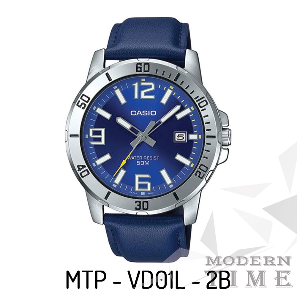 Casio Original MTP-VD01L Series (Jam Tangan Kulit Pria)