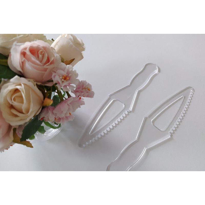 1 pcs pisau potong kue ulang tahun tart silmat alas adonan spuit kue ultah balon lilin topper cake frozen